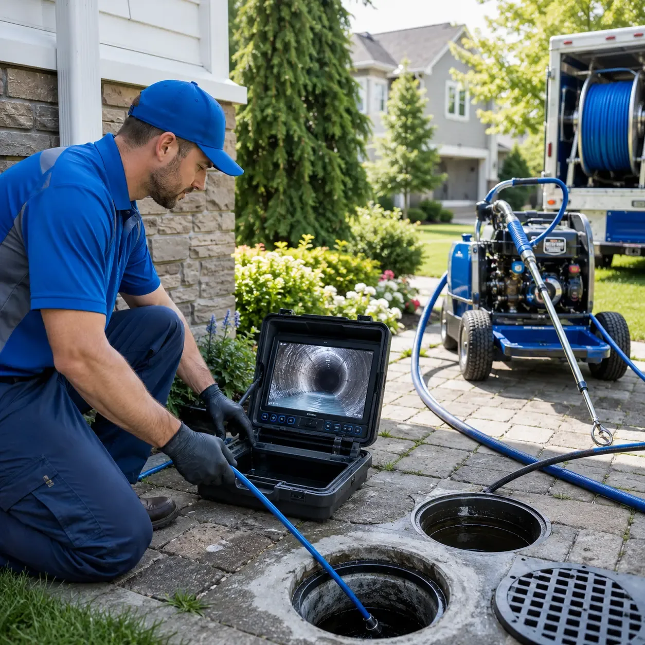 Outdoor drain cleaning professionals serving Elkhart, IA